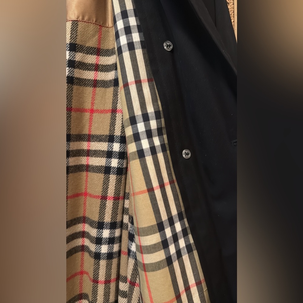BURBERRY'S NOVA CHECK LINED WITH REMOVABLE PLAID WOOL LINER CLASSIC TRENCH COAT - Picture 13 of 14